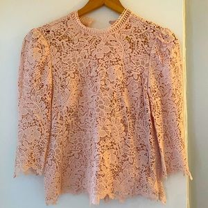 Rebecca Taylor Embroidery Lace Top, Size 2